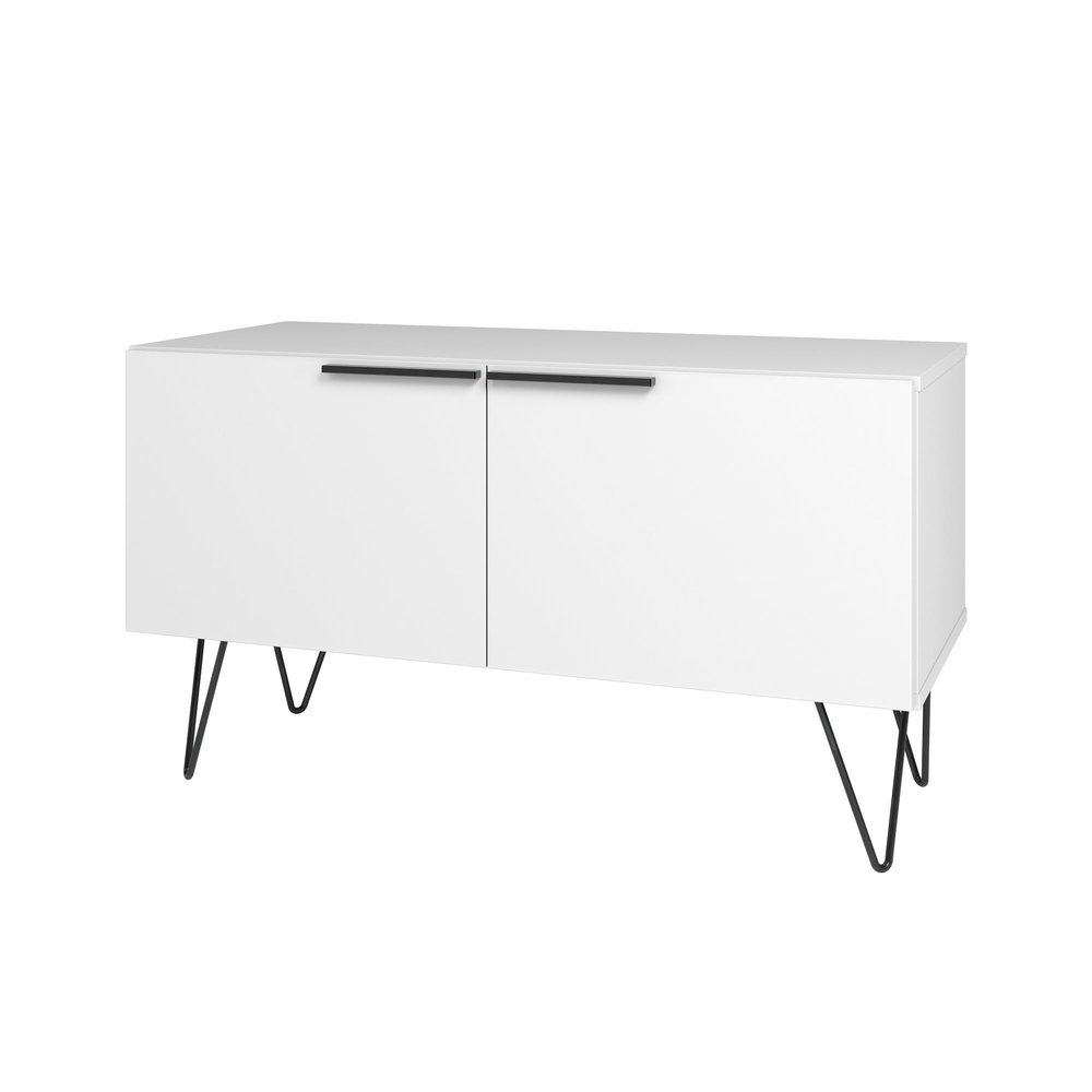 Manhattan Comfort Beekman 35.43" Accent Cabinet with 2 Shelves, White