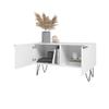 Manhattan Comfort Beekman 35.43" Accent Cabinet with 2 Shelves, White view 4