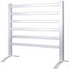 2-in-1 Multifunction Heated Towel Warmer, Fabrics Dryer for Household, Bathroom, Brushed Aluminum Structure with Chrome Plate, Stand Alone or Wall Mounted, Keep Your Clothes Clean and Dry,UL Certified view 1