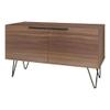 Manhattan Comfort Beekman 35.43" Accent Cabinet with 2 Shelves, Brown view 1