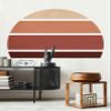 Retro Rising Sun Vinyl Peel and Stick Wall Sticker (Medium, Desert Sand) view 3