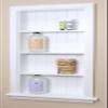 Fox Hollow Furnishings 14x36 Aiden Recessed Wall Niche Medicine Cabinet Replacement, in The Wall Bathroom Cabinet Insert Shelf/Shelves, Made in North America, Real Wood, NO MDF, Beadboard, White view 1
