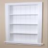 Fox Hollow Furnishings 14x36 Aiden Recessed Wall Niche Medicine Cabinet Replacement, in The Wall Bathroom Cabinet Insert Shelf/Shelves, Made in North America, Real Wood, NO MDF, Beadboard, White view 3