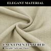 Fcosie Natural Linen Blended Curtains Grommet Room Darkening Drapes Room Divider Curtain Panel Draperies for Farmhouse Wedding Ceremony Party Window Decor (1 Panel), 84W x 96L Inch, Gravel view 2