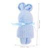 Cabilock 4pcs Cartoon Bunny Hair Drying Towels Adorable Super Absorbent Festival for Boys and Girls Holiday Decor and Practical Use view 4