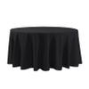 120 Inch Stain and Wrinkle Resistant Washable Polyester Table Cloth, Decorative Table Cloth for Dining Table, Buffet Parties and Wedding, Black view 4