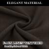 Fcosie Natural Linen Blended Curtains Grommet Room Darkening Drapes Room Divider Curtain Panel Draperies for Farmhouse Wedding Ceremony Party Window Decor (1 Panel), 84W x 96L Inch, Chocolate Tart view 2