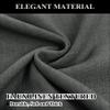Fcosie Natural Linen Blended Curtains Grommet Room Darkening Drapes Room Divider Curtain Panel Draperies for Farmhouse Wedding Ceremony Party Window Decor (1 Panel), 84W x 96L Inch, Carbon Grey view 2
