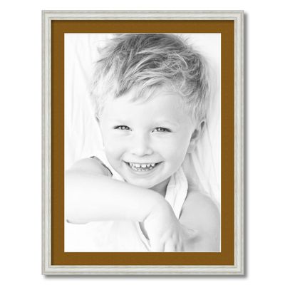 ArtToFrames 20x28 inch Off White Wash on Ash Picture Frame with 2 Inch Single Coronado Mat, SingleMat-0151-59504-475-20x28-592