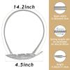 6Pack Curtain Tiebacks Aluminum Alloy Spring Design Curtain Holdback Leaf Carving Design Curtain Ties for Drapes Curtain Ties Backs Curtain Modern Style Curtain Holdback Decor(Sliver Feather) view 2