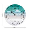 Alioyoit Wooden Tide Clock Green Water East Coast Ocean Time Clock Wood Tidal Clock High and Low Tide Wall Hanging Art Tide Movement Clock for Beach House Cottage Novelty Gift for Dad view 2