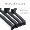 GAXQFEI Table Leg,Bed Legniture Support Leg,Hardware Feet,for Living Room,Dining Room,Bedroom,Adjustable Leg,Set of 4/Gold/16Cm/6In view 3