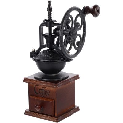 1pc Hand Coffee Grinder Portable Manual Mill for Coffee Beans Multi-functional Vintage Design Great for Travel Office and Camping