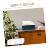 2pcs Box Paper Box with Wooden Lid Household Tissue Organizer Napkin Storage Case Car Decor Retro Decor Paper Towel Holder Facial Tissue Floral Napkins Desk Table Frame Plastic view 3