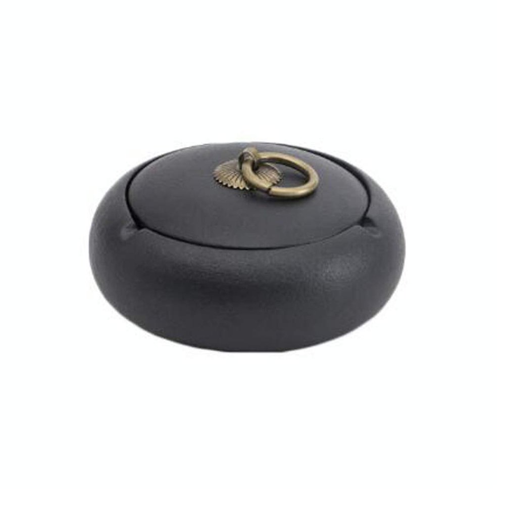 YKHB Ashtray with Lid Ceramic Ashtrays Anti Fly Windproof Ash Tray Creative Indoor Or Outdoor Decorative Gifts