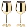 2 Pcs Stainless Steel Champagne Flutes, Red Wine Glass, Cocktail Shatterproof Glasses, Suitable for Any Event, 500ml (Style 3) view 1