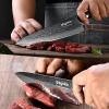 aisyoko Damascus chef knife 8-inch sharp kitchen knife Japan VG-10 stainless steel ergonomic color wooden handle luxury gift box - with scabbard view 2