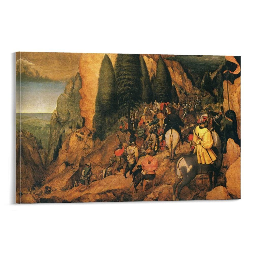 25 Masterpieces by Pieter Bruegel The Elder - Conversion of St. Paul Canvas Art Poster and Wall Art Picture Print Modern Family Bedroom Decor Posters 20x30inch(50x75cm)