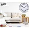BcofoA Living Room Mute Wall Clock Modern Clock Simple Wall Watch Round Calendar Clock Bedroom Creative Quartz Clock 15 inches (Color : Silver Plated) view 4
