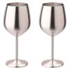 2 Pcs Stainless Steel Champagne Flutes, Red Wine Glass, Cocktail Shatterproof Glasses, Suitable for Any Event, 500ml (Style 5) view 1