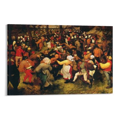 25 Masterpieces by Pieter Bruegel The Elder - The Wedding Dance in The Open Air Canvas Art Poster and Wall Art Picture Print Modern Family Bedroom Decor Posters 20x30inch(50x75cm)
