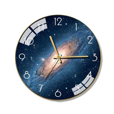 BcofoA Marble Nordic Modern Silent Wall Clock Living Room Table Home Clock Creative Fashion Simple Atmosphere Light Luxury Wall Clock 12 inches (Color : B)