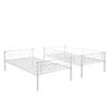 Anwick Bunk Bed,Twin Over Twin Metal Bunk Bed,Metal Bunk Bed Twin with Ladder and Safety Rail Can be Split into 2 Bed, White view 4