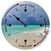 Alioyoit Wooden Tide Clock Beach Life East Coast Ocean Time Clock Wood Tidal Clock High and Low Tide Wall Hanging Art Tide Movement Clock for Beach House Cottage Novelty Gift for Dad view 1