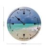 Alioyoit Wooden Tide Clock Beach Life East Coast Ocean Time Clock Wood Tidal Clock High and Low Tide Wall Hanging Art Tide Movement Clock for Beach House Cottage Novelty Gift for Dad view 2