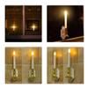 Backbayia 6pcs Solar Powered Window Candle Lights for Halloween Church Fireplace Christmas view 4