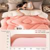 BDMFJY Winter Quilt, Thicken Warm Lamb Cashmere Blanket Winter, Lamb Wool Blanket, Heavy Blankets for Winter Double Bed, Bedding Fleece Blanket for Home Bedroom,C,200x230cm(4kg) view 4