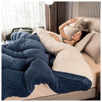 BDMFJY Warm Lamb Cashmere Blanket - Heavy Quilt for Winter, Double Bed Size, 150x200cm (3.5kg)