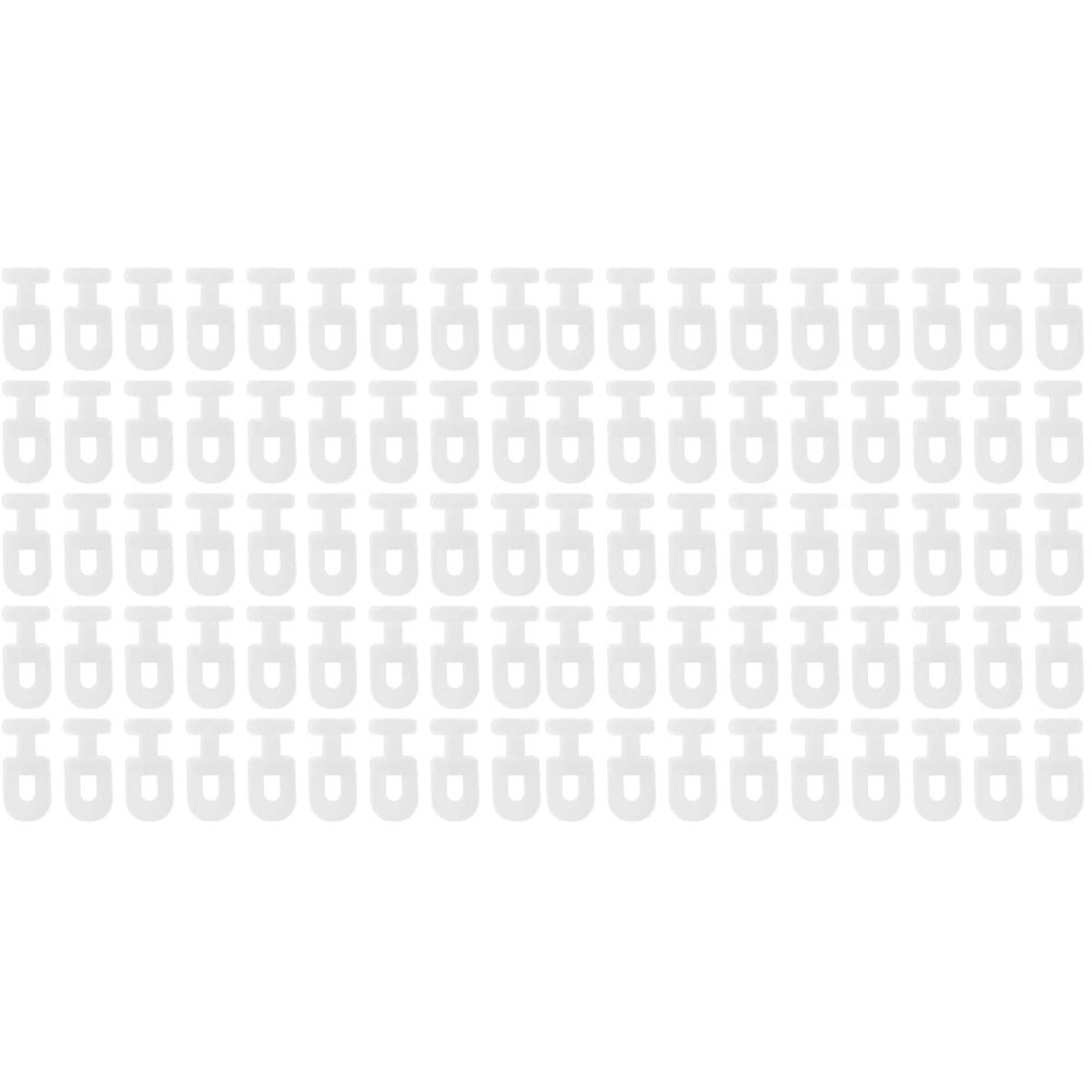DOITOOL 400pcs Plastic Curtain Track Rollers Silent Gliders for Easy Installation Smooth and Versatile Use Drapery and Curtains