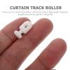 DOITOOL 400pcs Plastic Curtain Track Rollers Silent Gliders for Easy Installation Smooth and Versatile Use Drapery and Curtains view 2