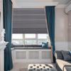 MOOD Blackout Cellular Shades | Luxury Meets Function | Cordless, Extra Large 1.5 Inch Cells, Insulation, Acoustic Comfort | Honeycomb Blinds for Windows | Storm | 72" Width x 72" Height view 1
