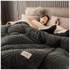 BDMFJY Winter Quilt, Thicken Warm Lamb Cashmere Blanket Winter, Lamb Wool Blanket, Heavy Blankets for Winter Double Bed, Bedding Fleece Blanket for Home Bedroom,C,150x200cm(2.5kg) view 1