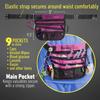Nursingtools Kangapak Nurse Fanny Pack Multi Compartment Waist Organizer Tool Bag for Students, Practitioners & Medical Professionals (Hibiscus Pink) view 3