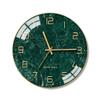 BcofoA Marble Nordic Modern Silent Wall Clock Living Room Table Home Clock Creative Fashion Simple Atmosphere Light Luxury Wall Clock 14 inches (Color : A) view 1