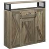Acme Abiram 1-Drawer Wooden Server in Rustic Oak view 1