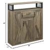 Acme Abiram 1-Drawer Wooden Server in Rustic Oak view 2