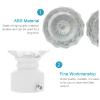 Wakauto 2pcs Decorative Curtain Rod Ends Iron Art Crystal Finials Elegant Shower Rod Caps for Stylish Home Wear-Resistant Design for Living Room and Bathroom view 4