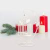 Hanging Birdcage Lantern, Birdcage Candle Holder Metal Tealight Holder Decorative Bird Cages for Weddings Hanging Candle Holder Lantern Centerpieces for Wedding Christmas Table Decoration(White) view 4