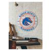 KH Sports Fan Boise State Broncos Weathered Circle Sign, 20x20 Inches, Broncos Decor for Dorm Room, Bedroom, Fan Cave, Living Room; Display Your Team Spirit with This Unique Boise State Broncos Wall Art view 2