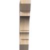 3 1/2"W x 18"D x 18"H Balboa Slat Smooth Bracket, Douglas Fir view 2