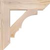 3 1/2"W x 18"D x 18"H Balboa Slat Smooth Bracket, Douglas Fir view 3