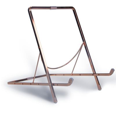 KJGJ 9 Inch Heavy Duty Display Stand for Plate Stand Plate Holder Iron Easel Display Stand Picture Frame Stand for Picture Decorative Plate Photo Easel (Rose Gold)