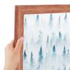 ArtToFrames 4x6 Inch Brown Picture Frame, This 1.25 Inch Custom MDF Poster Frame is Walnut - Comes with Foam Backing 3/16 inch and Regular Glass (FBPL0066-59504-YWAL-4x6) view 3