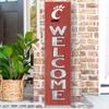 KH Sports Fan Cincinnati Bearcats Welcome Porch Leaner, 11x46 Inches, Bearcats Outdoor Welcome Sign; Display Your Team Spirit with This Cincinnati Bearcats Plaque view 2