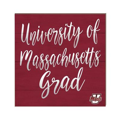 10x10 Team Grad Sign UMASS Amherst Minutemen