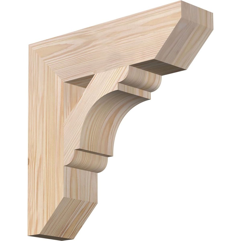 3 1/2"W x 14"D x 14"H Olympic Slat Smooth Bracket, Douglas Fir